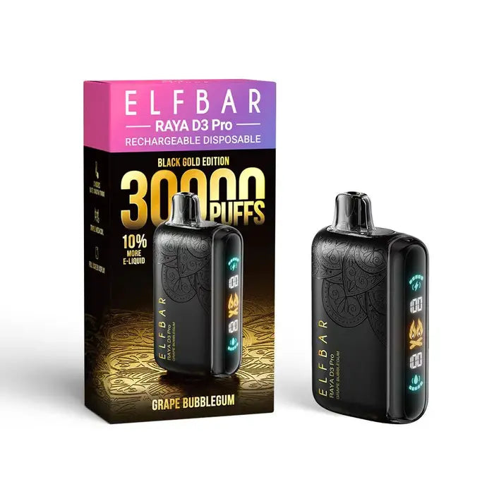 Elf Bar Raya D3 Pro 30 K – Grape Bubblegum - Vape Shop Surat