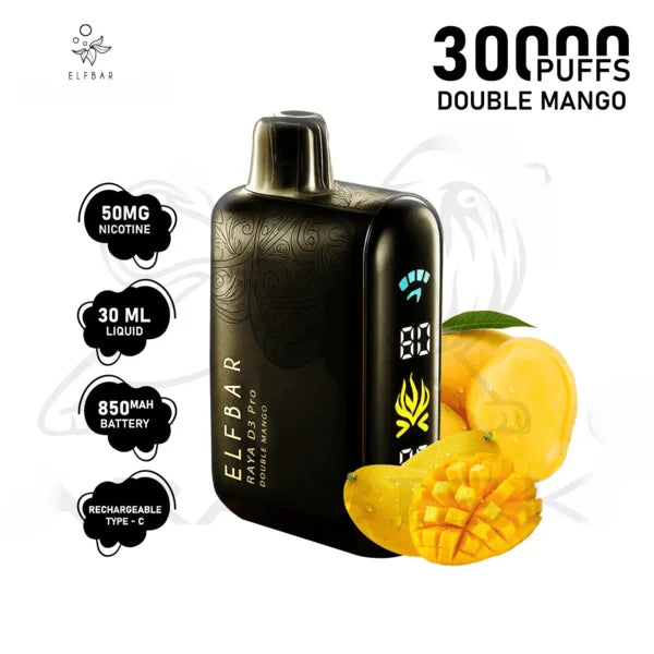 Elf bar Raya d3 pro -30k Double mango - Vape Shop Surat