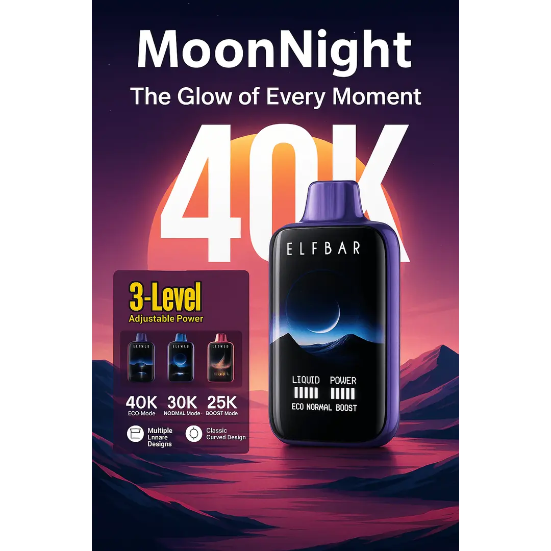 Elf Bar Moon Night 40k – Blackberry Ice - Vape Shop Surat