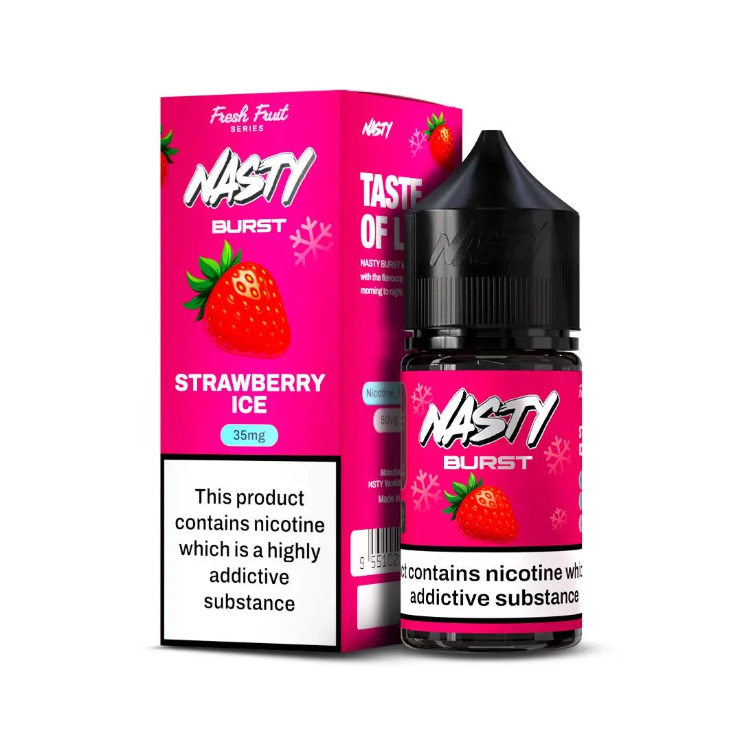 Nasty Burst Nic salts – Strawberry ice - Vape Shop Surat