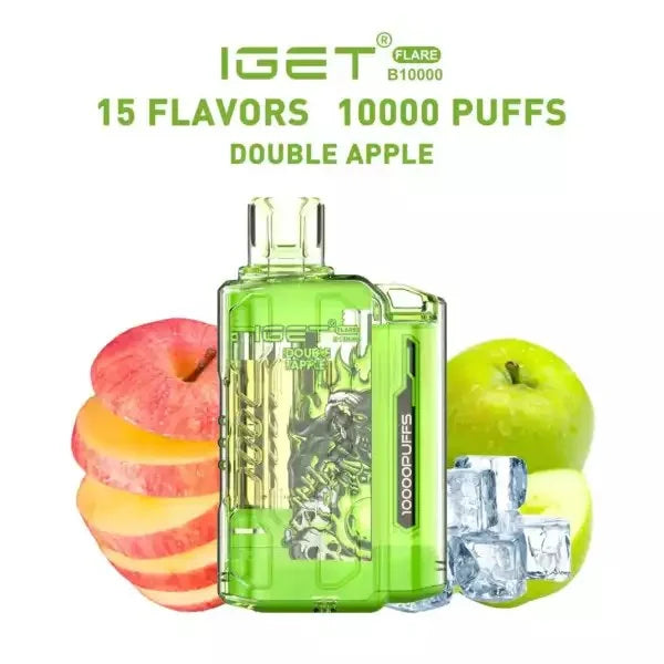 IGET FLARE B10000 – Double Apple - Vape Shop Surat