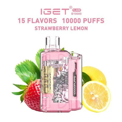 IGET FLARE B10000 – Strawberry Lemon - Vape Shop Surat