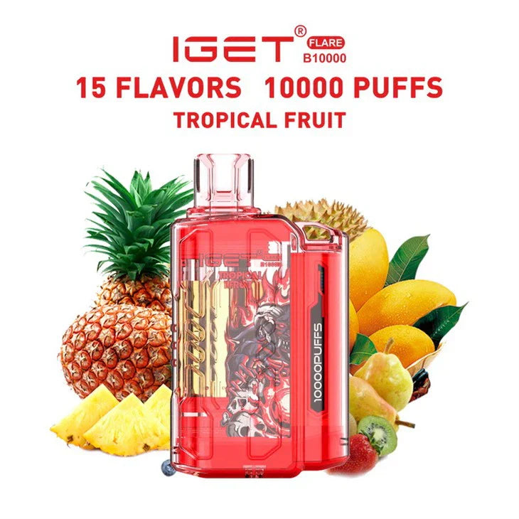IGET FLARE B10000 – Tropical Fruit - Vape Shop Surat
