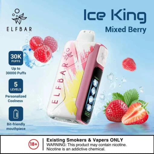 Elf Bar Ice King – Mixed Berries – 30K - Vape Shop Surat